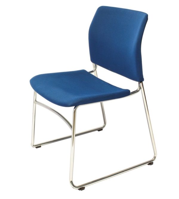 藍色ACE-05CF包布口型腳訪客椅